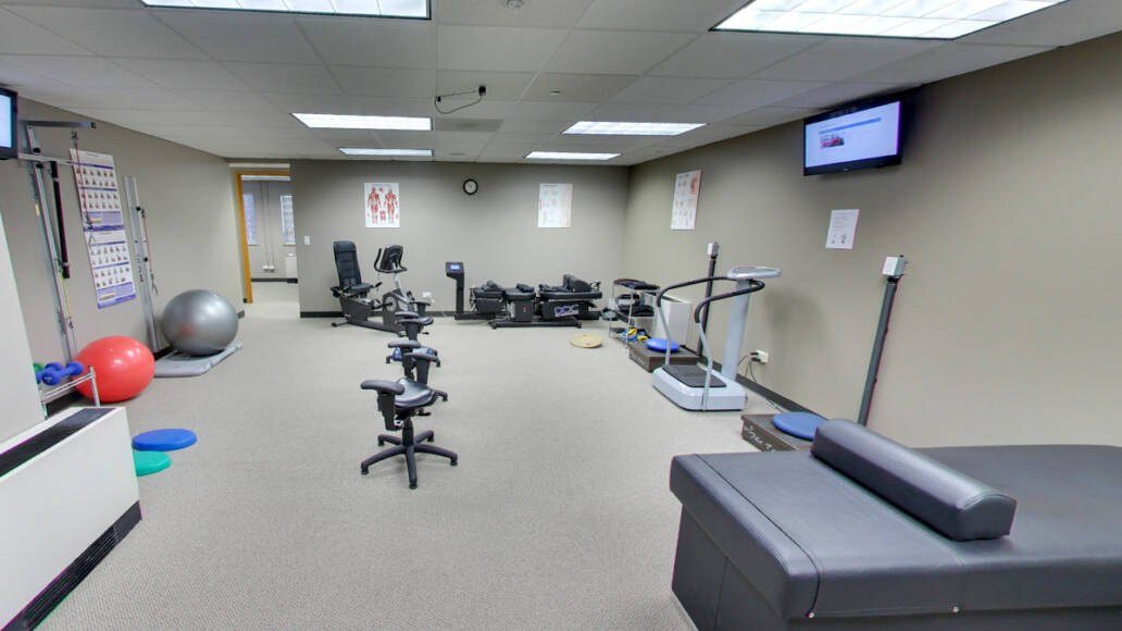 The open rehab and therapy area